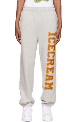 ICECREAM Gray College Lounge Pants
