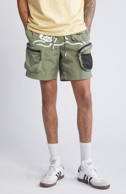 ICECREAM Hiker Cargo Shorts in Sea Spray