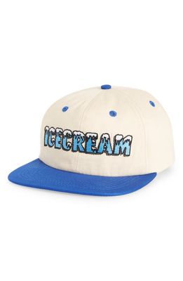 ICECREAM Icicle Cotton Baseball Cap in Natural