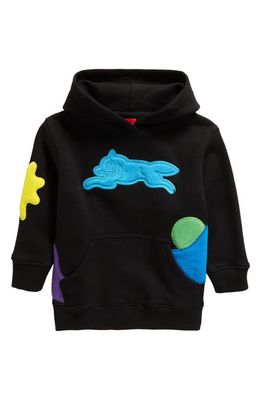 ICECREAM Kids' Shapes Cotton Graphic Hoodie in Black