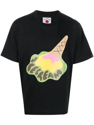 ICECREAM logo-print short-sleeve T-shirt - Black