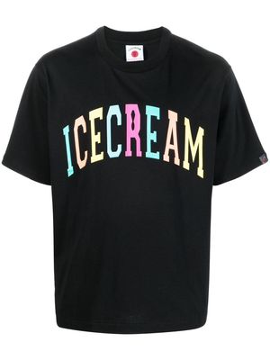 ICECREAM logo-print short-sleeved T-shirt - Black
