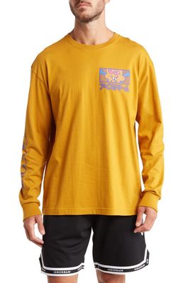 Icecream Men's Cones n' Bones Long Sleeve Cotton Graphic Logo Tee in Buckthorn