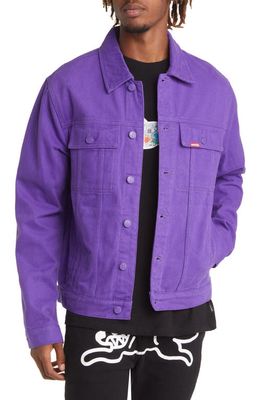 Icecream Men's Dagger Denim Trucker Jacket in Prism Violet