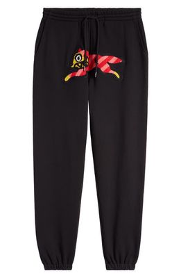 ICECREAM Monday Cotton Sweatpants in Black