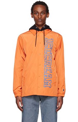 ICECREAM Orange College Coach Jacket