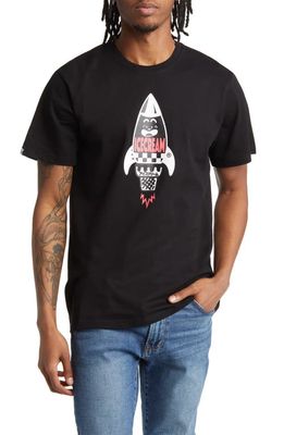 ICECREAM Orbit Graphic T-Shirt in Black