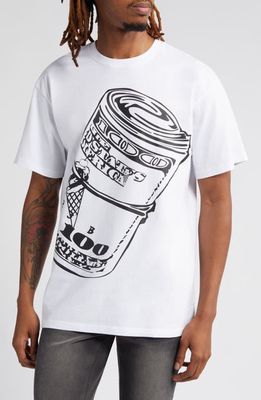 ICECREAM Roll Graphic T-Shirt in White