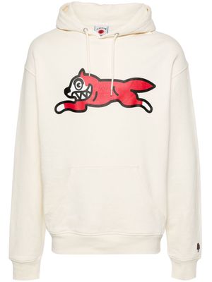 ICECREAM Running Dog Popover cotton hoodie - Neutrals
