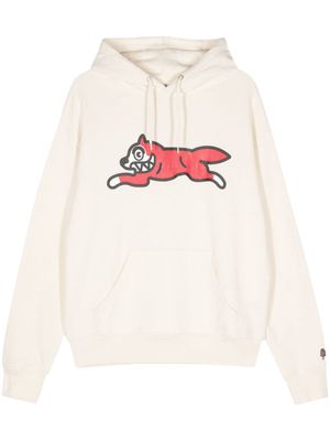 ICECREAM running dog-print cotton hoodie - Neutrals