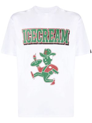 ICECREAM Served Up cotton T-shirt - White