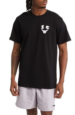 ICECREAM Smile Graphic T-Shirt in Black