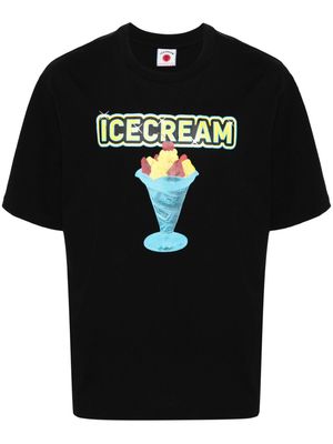 ICECREAM Sundae cotton T-shirt - Black