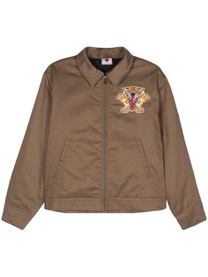 ICECREAM Tiger Work-embroidery jacket - Brown