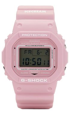 ICECREAM x G-Shock Watch in Pink.