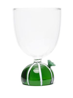 Ichendorf Milano floral-appliqué striped glass - Green