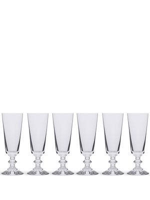 Ichendorf Milano Parigi set-of-six flute glasses - White