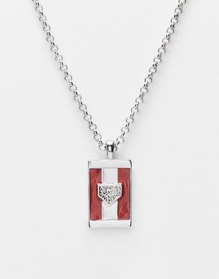 Icon Brand collegiate pendant necklace in silver
