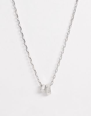 Icon Brand link neck chain with nuts and bolts charms in silver