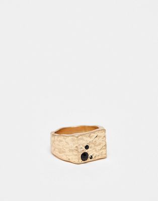 Icon Brand re-cast desigual signet ring in gold
