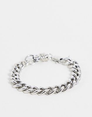 Icon Brand reset industrial clasp bracelet in silver