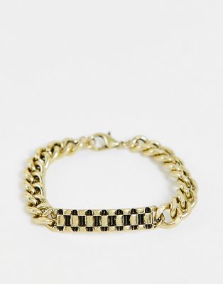 Icon Brand Tread ID bracelet in gold