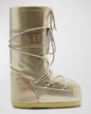 Icon Glitter Lace-Up Tall Snow Boots