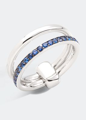 Iconica 18k White Gold Sapphire Ring
