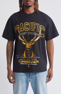 ID Supply Co Pacific Coast Prairies Graphic T-Shirt in Black