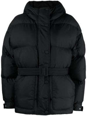 Ienki Ienki Bear Michelin belted padded jacket - Black