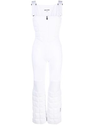 Ienki Ienki square-neck padded-design ski jumpsuit - White