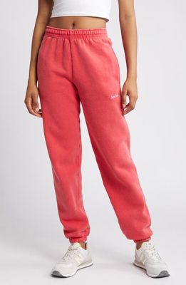 Iets Frans If Cotton Blend Joggers in Washed Red 