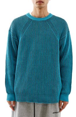 iets frans Plaited Rib Sweater in Turquoise