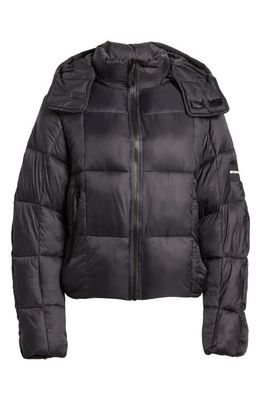 iets frans Square Quilted Puffer Jacket in Black