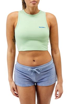 iets frans Super Crop Clean Tank in Fair Green