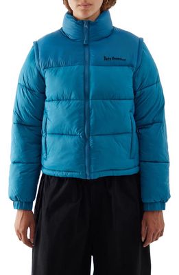 iets frans Technical Puffer Jacket in Teal