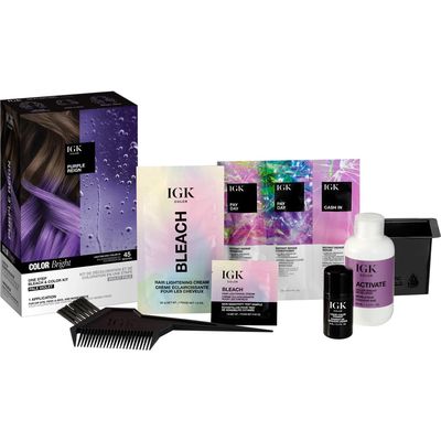 IGK Color Bright One Step Bleach & Color Kit - Purple Reign: Pale Violet 