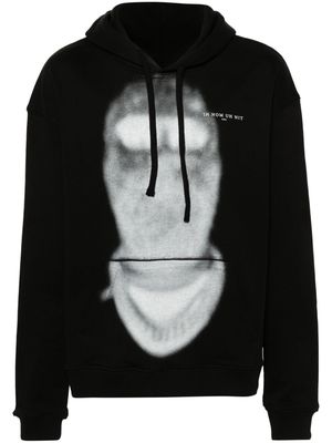 Ih Nom Uh Nit blurred face-print sweatshirt - Black