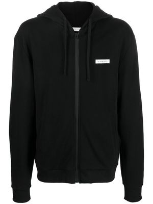 Ih Nom Uh Nit chest logo-print detail hoodie - Black