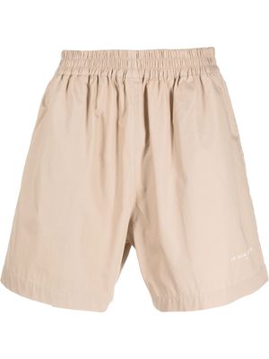 Ih Nom Uh Nit contrast-pocket track shorts - Neutrals