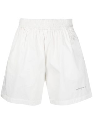 Ih Nom Uh Nit contrasting rear-pocket track shorts - White