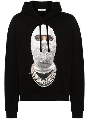 Ih Nom Uh Nit face-print cotton hoodie - Black