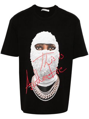 Ih Nom Uh Nit face-print cotton T-shirt - Black