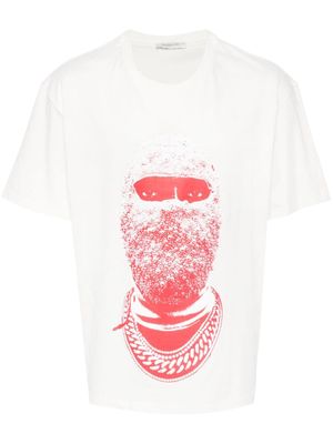 Ih Nom Uh Nit face-print cotton T-shirt - White