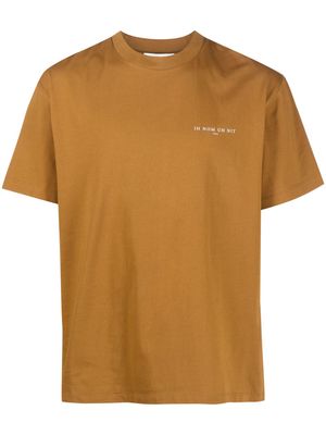 Ih Nom Uh Nit graphic-print crew-neck T-shirt - Orange