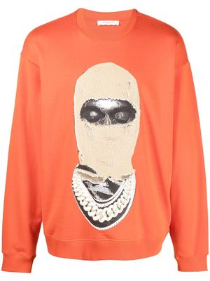 Ih Nom Uh Nit graphic-print long-sleeve sweatshirt - Orange