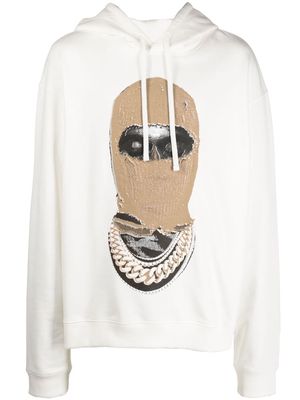 Ih Nom Uh Nit graphic-print pullover hoodie - White