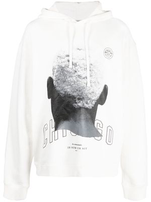 Ih Nom Uh Nit logo drawstring hoodie - White