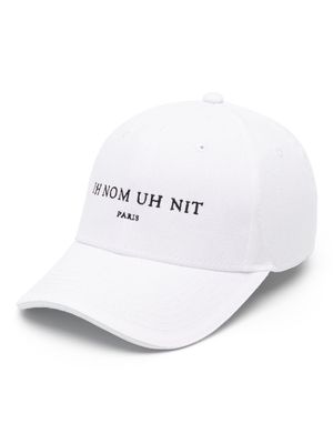 Ih Nom Uh Nit logo-embroidered cotton baseball cap - White