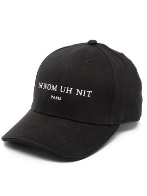 Ih Nom Uh Nit logo-embroidery baseball cap - Black